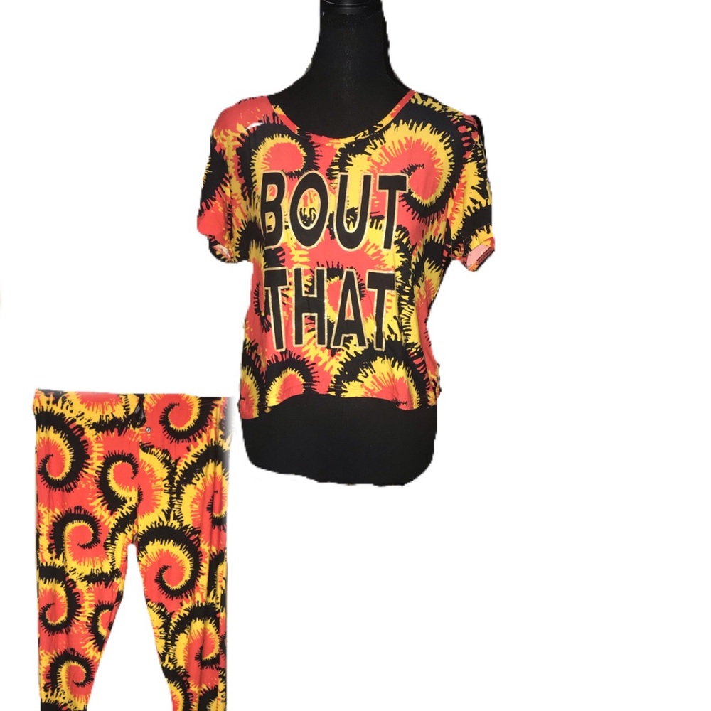 Five more minutes ‘Bout That’ Tie Dye PJ Set